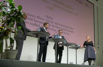 Lars Sandahl Sørensen, Dan Jørgensen og Lars Aagaard på Energipolitisk Konference 2020