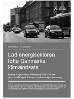 Analyse nr. 28: Lad energisektoren løfte Danmarks klimaindsats