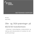 Olie- og DGA-prøvninger på 60/10 kV-transformere